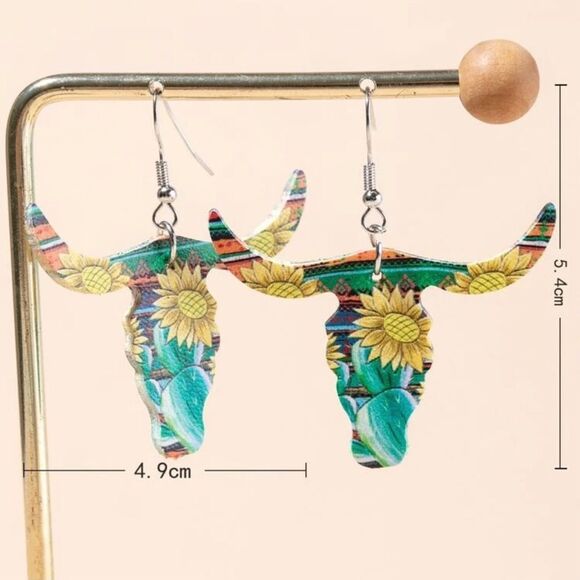 Bohemian Western Earrings - Picture 3 of 4